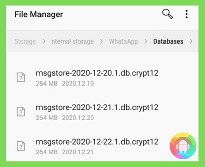 Can I delete the old WhatsApp database backup